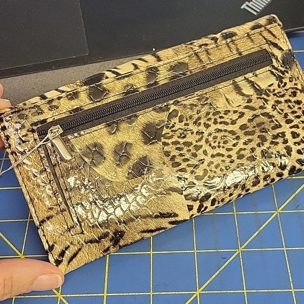 Leopard Animsl Print Wallet Clutch 7x4 NWT
